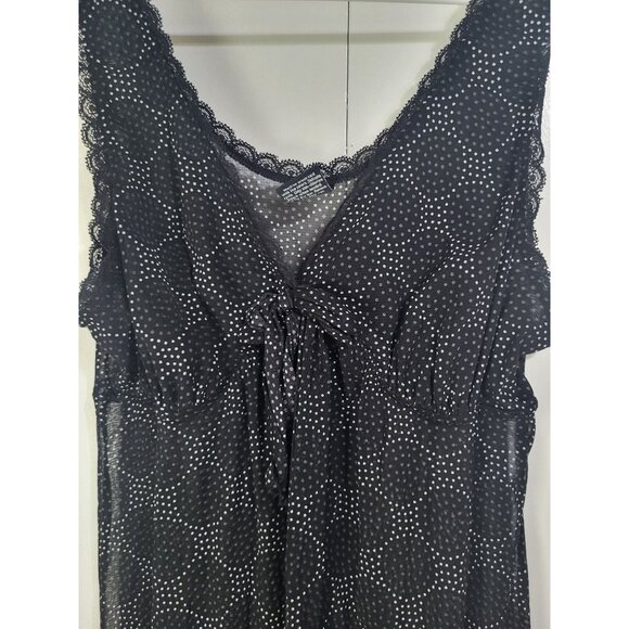 APT. 9 INTIMATES LG Sheer Babydoll Print Nightgown Slip Chemise Coquette Y2K - Picture 4 of 9